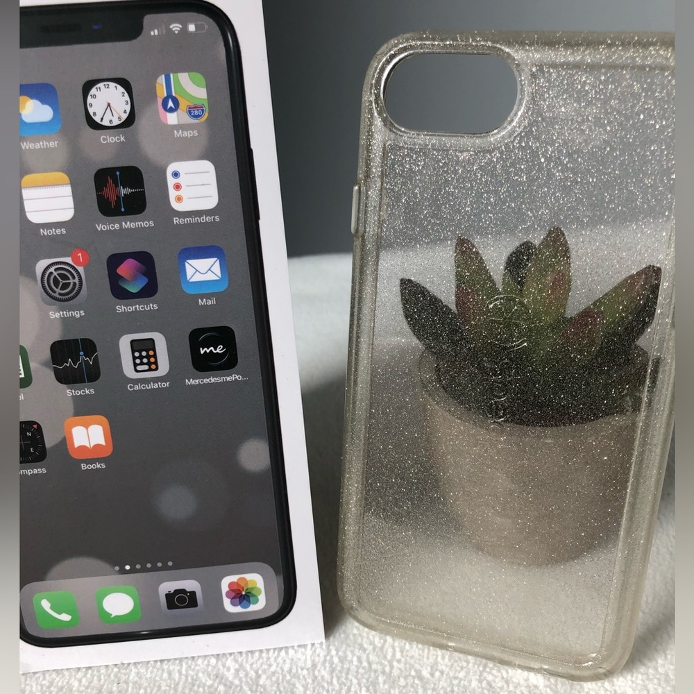 Speck Clear Gold Shimmer IPhone 8 Cell Phone Case